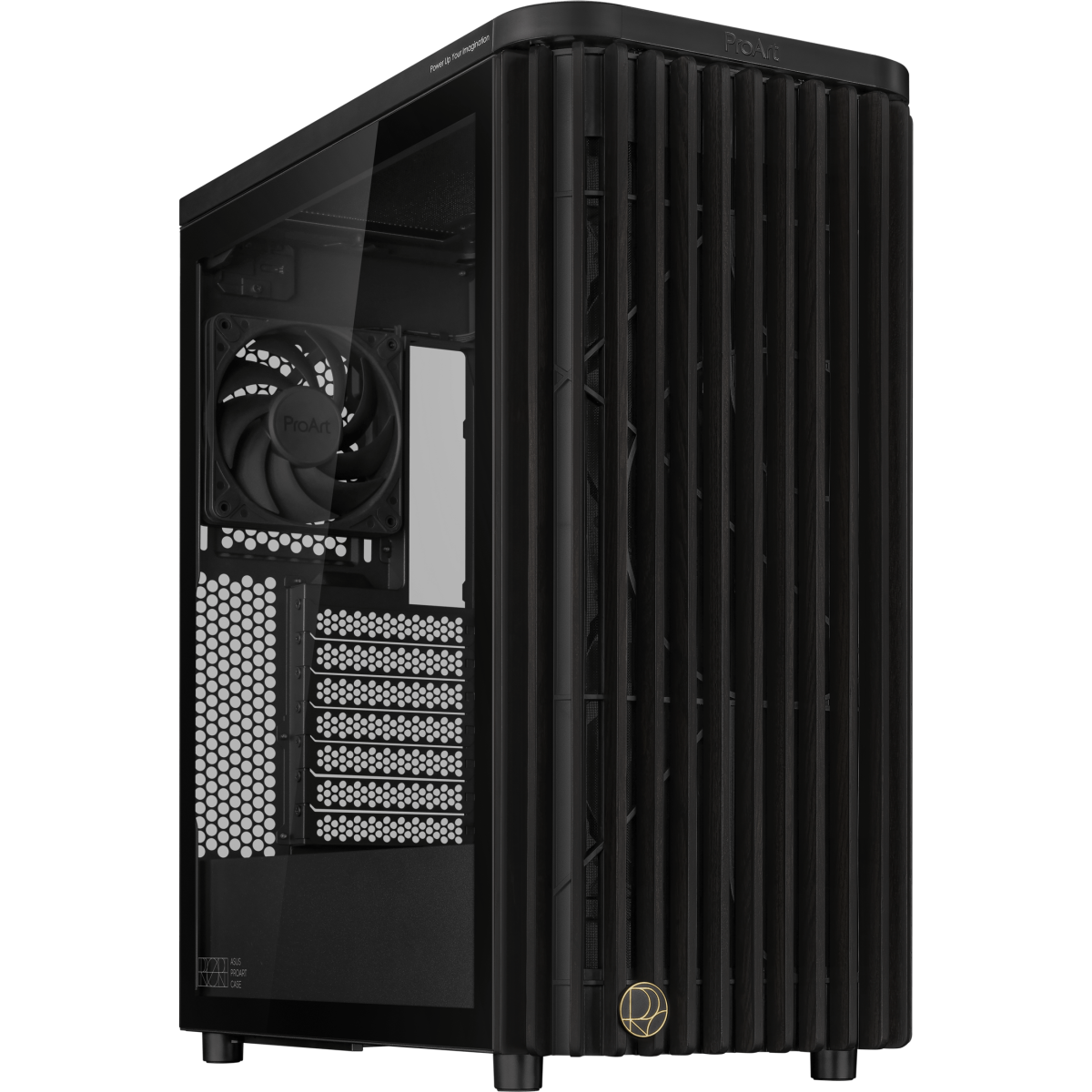 Boîtier ASUS ProArt PA401 Wood Edition Tempered Glass Panel Black - 90DC00M0-B39000