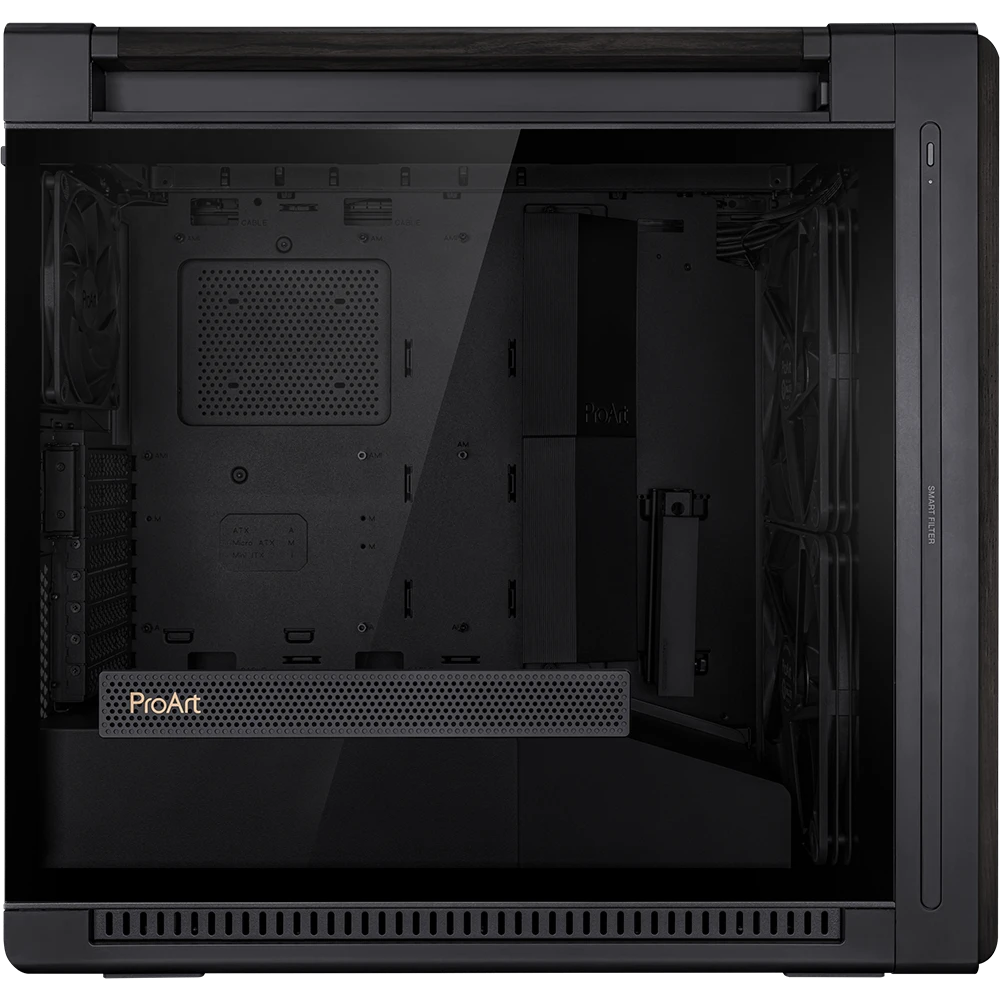 Boîtier ASUS ProArt PA602 Wood Edition Tempered Glass Panel Black - 90DC00J0-B09010 - photo 8