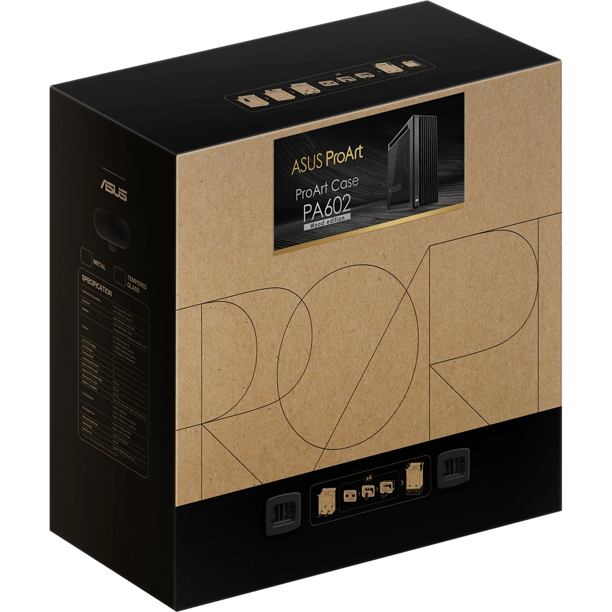 Boîtier ASUS ProArt PA602 Wood Edition Tempered Glass Panel Black - 90DC00J0-B09010 - photo 18
