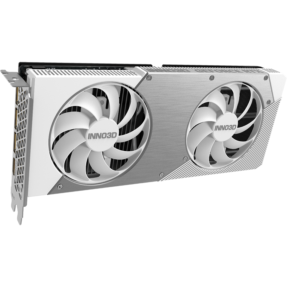 carte graphique NVIDIA GeForce RTX 5060 INNO3D Twin X2 OC White 8GB (N50602-08D7X-195070W)