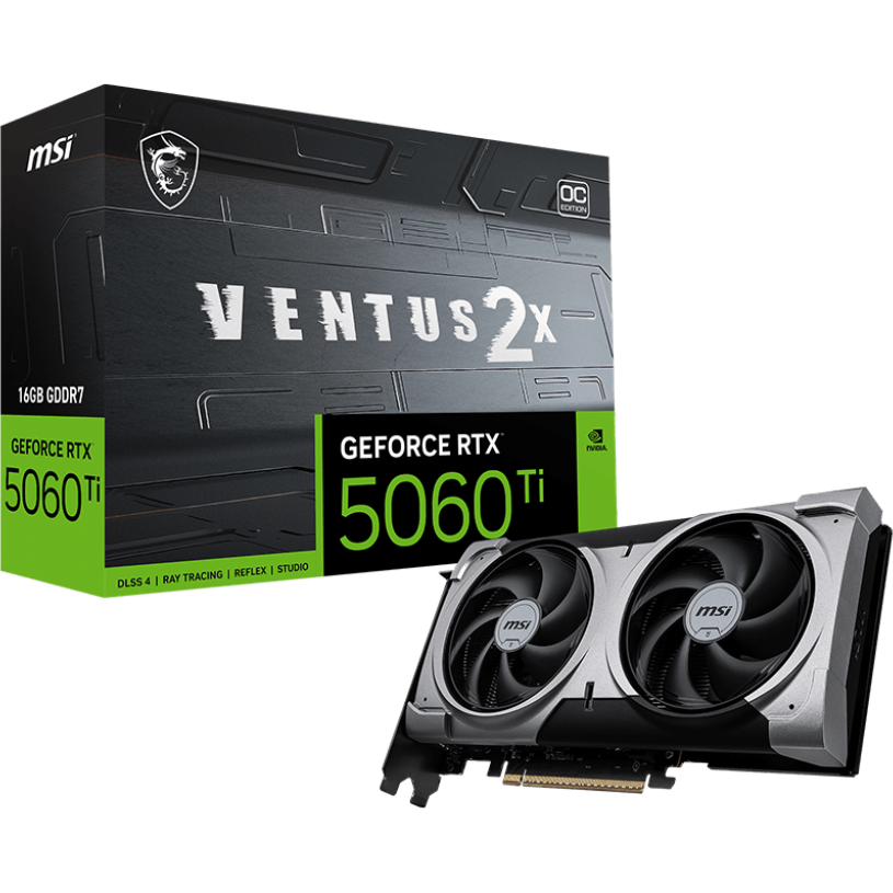 carte graphique NVIDIA GeForce RTX 5060 Ti MSI OC 16GB (RTX 5060 Ti 16G VENTUS 2X OC PLUS) - photo 5