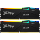 Mémoire vive 64GB DDR5 6000MHz Kingston Fury Beast RGB (KF560C30BBEAK2-64) (2x32GB KIT)