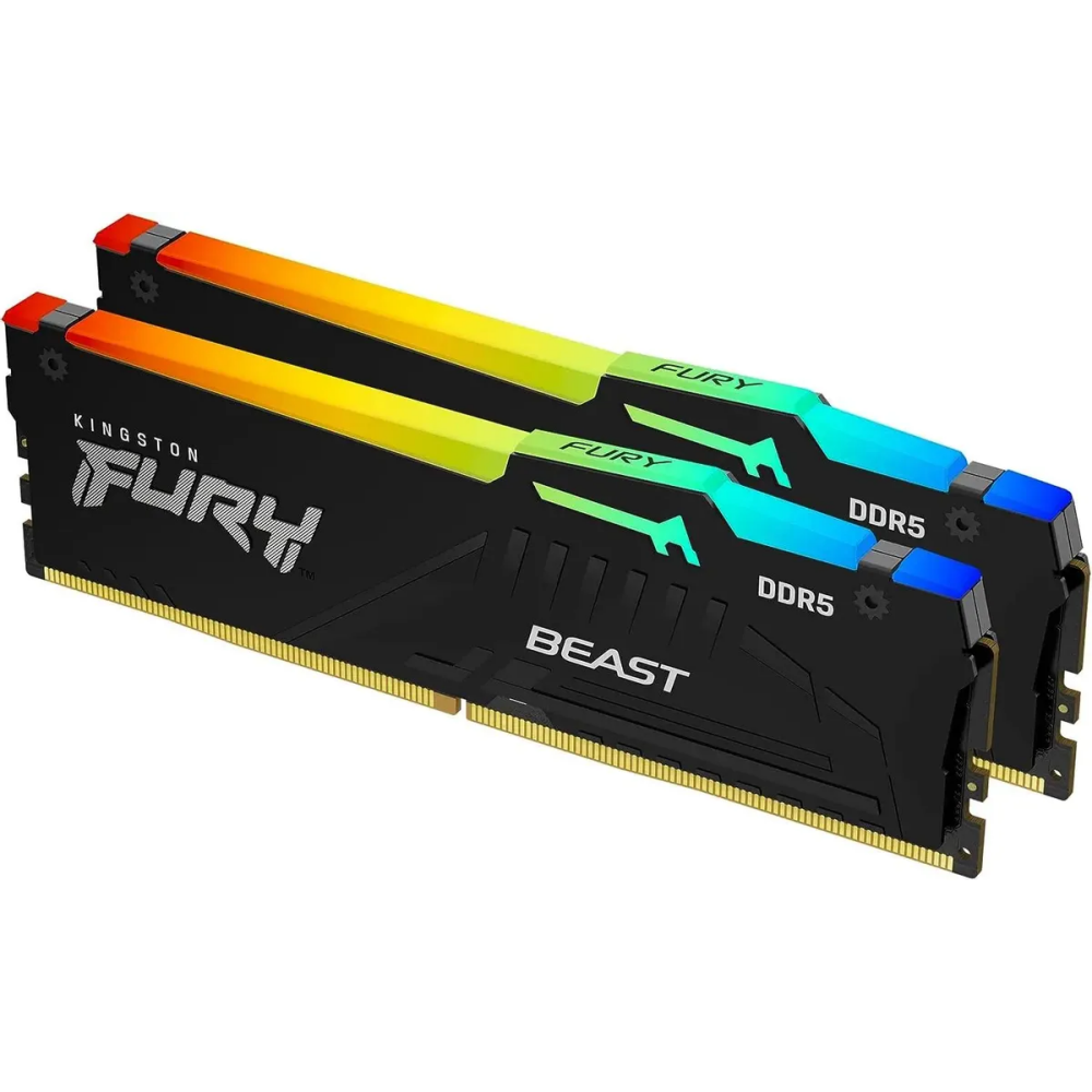 Mémoire vive 32GB DDR5 6000MHz Kingston Fury Beast RGB (KF560C30BBEAK2-32) (2x16GB KIT) - photo 2
