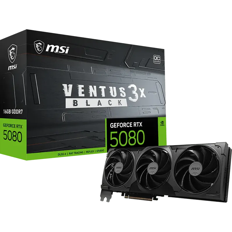carte graphique NVIDIA GeForce RTX 5080 MSI OC 16GB (RTX 5080 16G VENTUS 3X OC BLACK) - photo 7