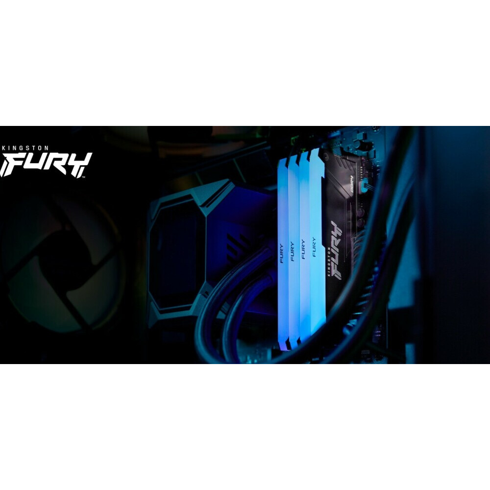 Mémoire vive 8GB DDR4 3600MHz Kingston Fury Beast RGB (KF436C17BB2A/8) - photo 4