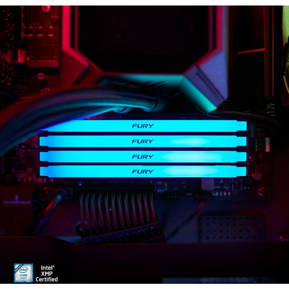 Mémoire vive 8GB DDR4 3600MHz Kingston Fury Beast RGB (KF436C17BB2A/8) - photo 5