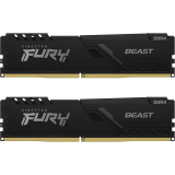 mémoire vive 16GB DDR4 3600MHz Kingston Fury Beast (KF436C17BBK2/16) (2x8GB KIT)