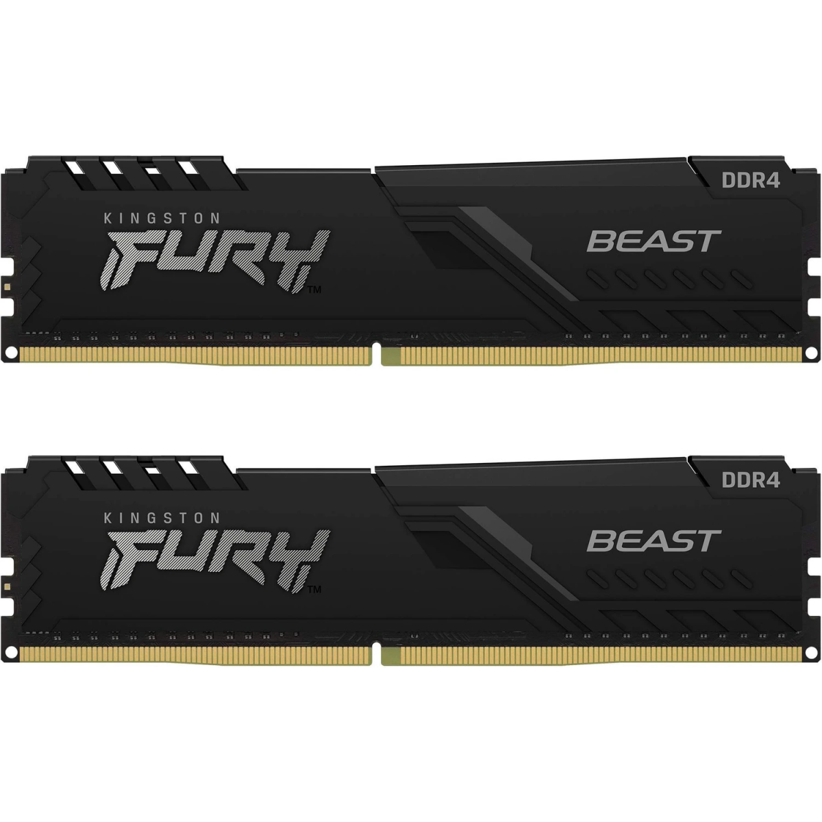 mémoire vive 16GB DDR4 3600MHz Kingston Fury Beast (KF436C17BBK2/16) (2x8GB KIT)