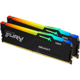 Mémoire vive 16GB DDR5 5200MHz Kingston Fury Beast RGB (KF552C40BBAK2-16) (2x8GB KIT)