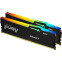 Mémoire vive 16GB DDR5 5200MHz Kingston Fury Beast RGB (KF552C40BBAK2-16) (2x8GB KIT)