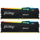 Mémoire vive 16GB DDR5 5200MHz Kingston Fury Beast RGB (KF552C40BBAK2-16) (2x8GB KIT)