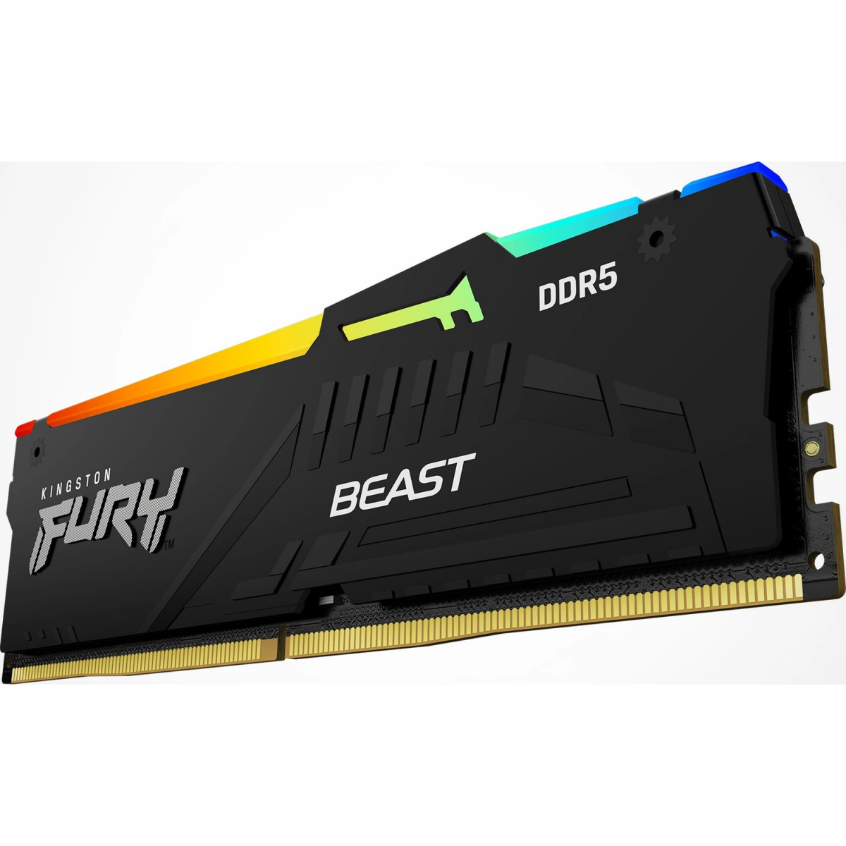 Mémoire vive 16GB DDR5 6000MHz Kingston Fury Beast RGB (KF560C36BBE2A-16)