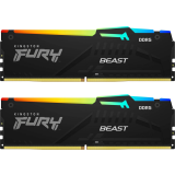 mémoire vive 16GB DDR5 6000MHz Kingston Fury Beast RGB (KF560C36BBEAK2-16) (2x8GB KIT)