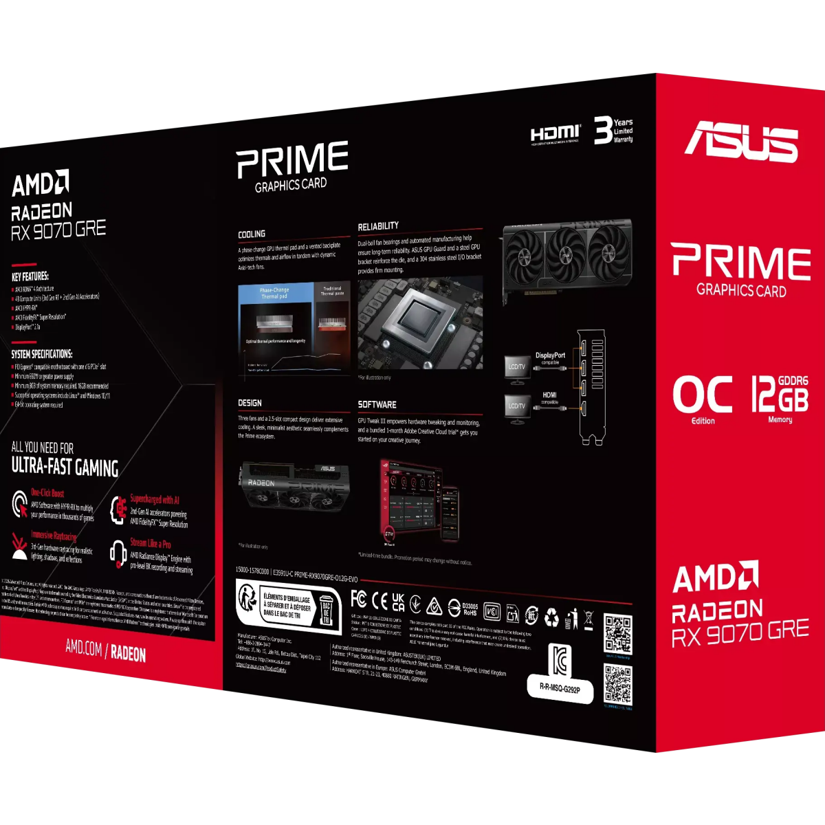 Carte graphique AMD Radeon RX 9070 GRE ASUS PRIME EVO OC 16GB (PRIME-RX9070GRE-O12G-EVO) - photo 13