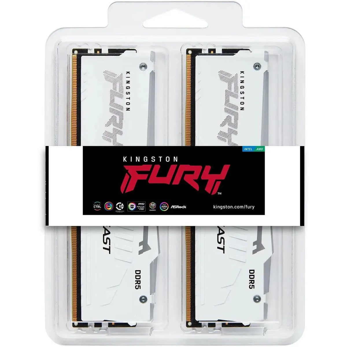 mémoire vive 32GB DDR5 6000MHz Kingston Fury Beast RGB (KF560C30BWEAK2-32) (2x16GB KIT) - photo 3