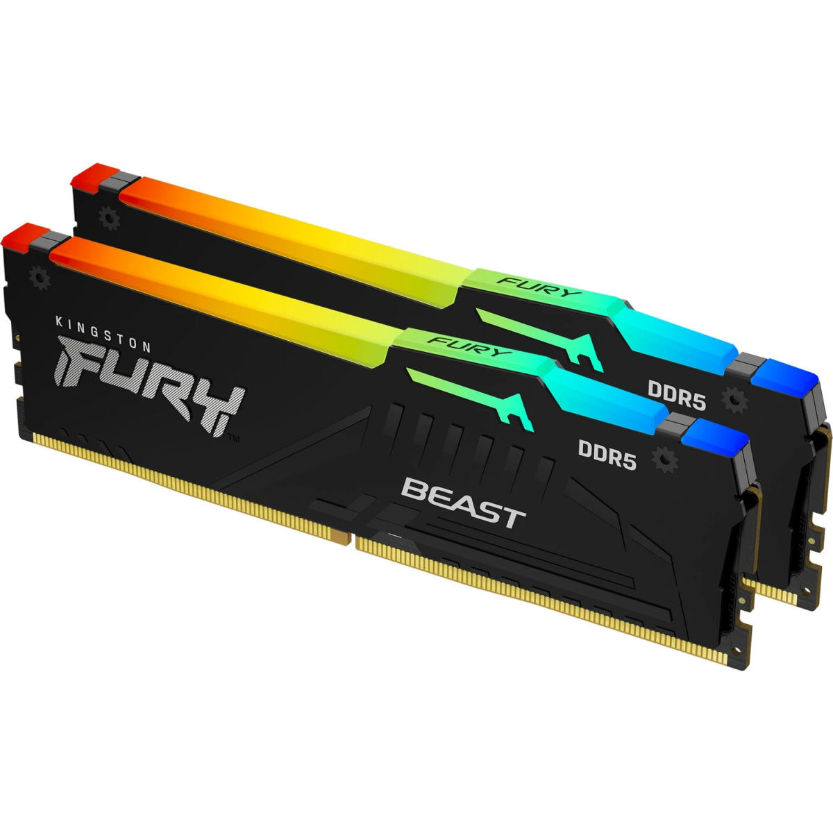 Mémoire vive 32GB DDR5 6000MHz Kingston Fury Beast RGB (KF560C36BBE2AK2-32) (2x16GB KIT)