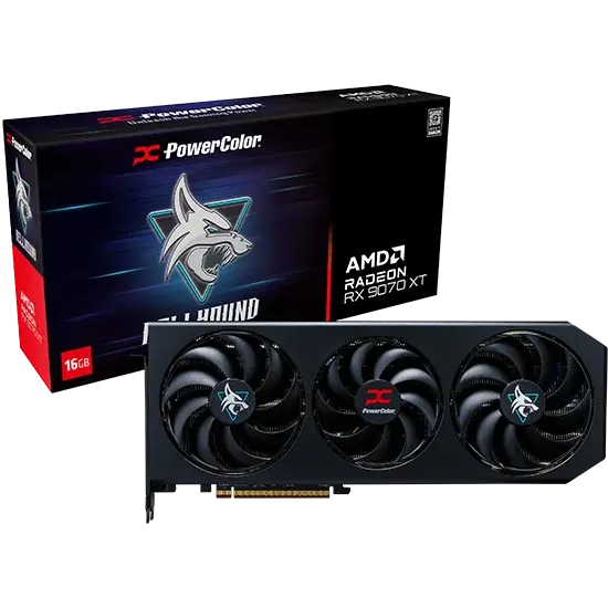 carte graphique AMD Radeon RX 9070 XT PowerColor Hellhound OC 16GB (RX9070XT 16G-L/OC) - photo 7