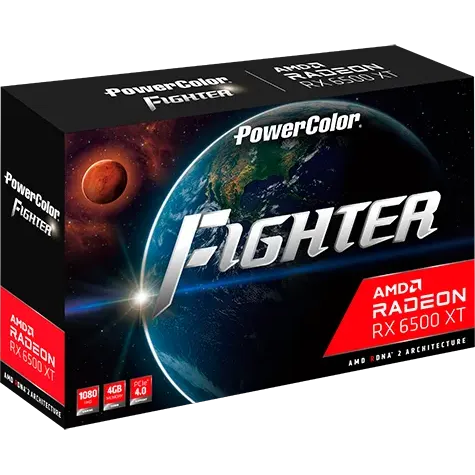 carte graphique AMD Radeon RX 6500 XT PowerColor 4GB (AXRX 6500XT 4GBD6-DHV3) - photo 6