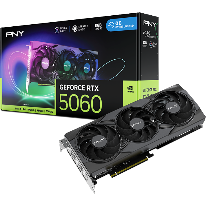 carte graphique NVIDIA GeForce RTX 5060 PNY EPIC-X Triple Fan ARGB OC 8GB (VCG50608TFXXPB1-O) - photo 9