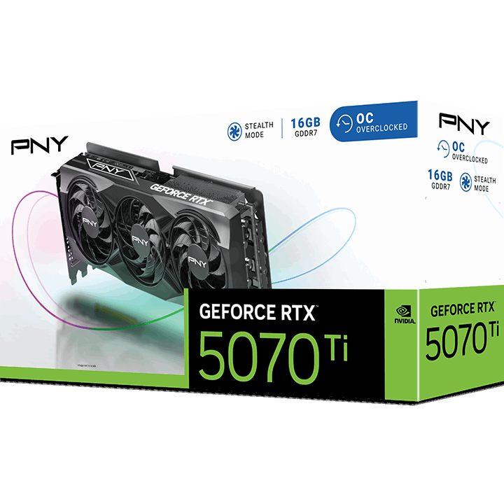 carte graphique NVIDIA GeForce RTX 5070 Ti PNY Triple Fan OC 16GB (VCG5070T16TFXPB1-O) - photo 10
