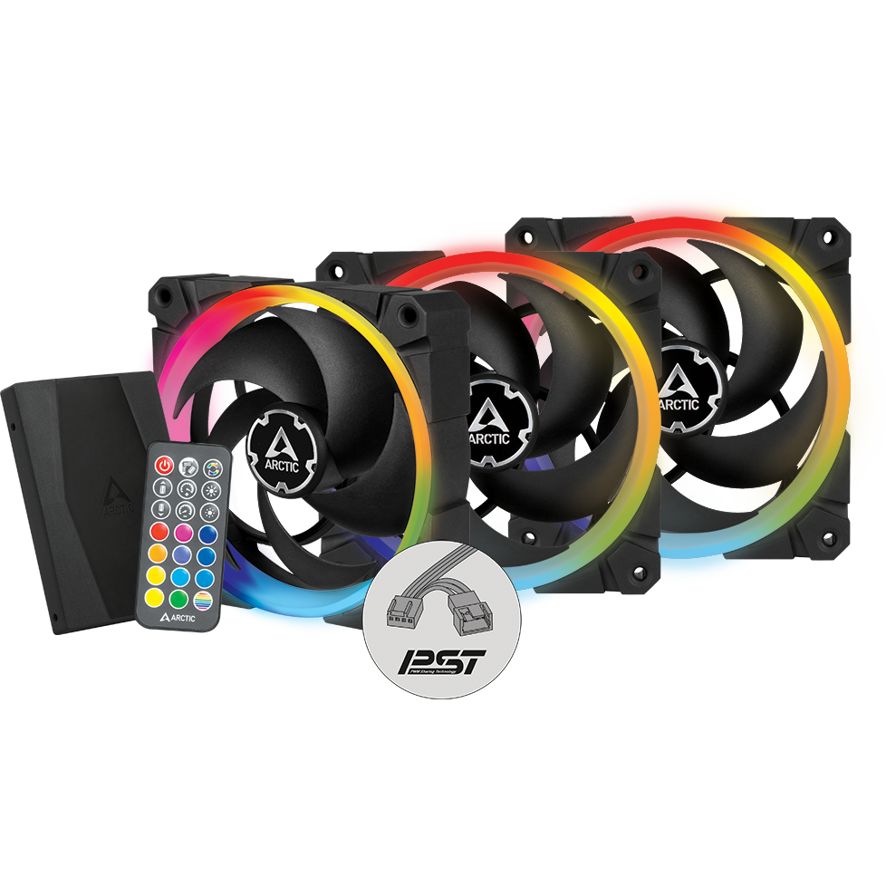 Ventilateur pour boîtier Arctic BioniX P120 A-RGB Black - ACFAN00156A