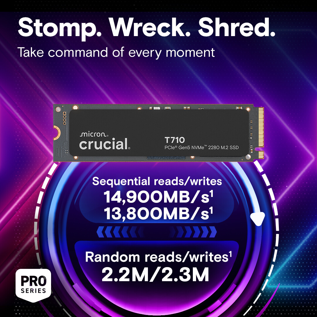 Stockage SSD 4TB Crucial T710 (CT4000T710SSD8) - photo 4