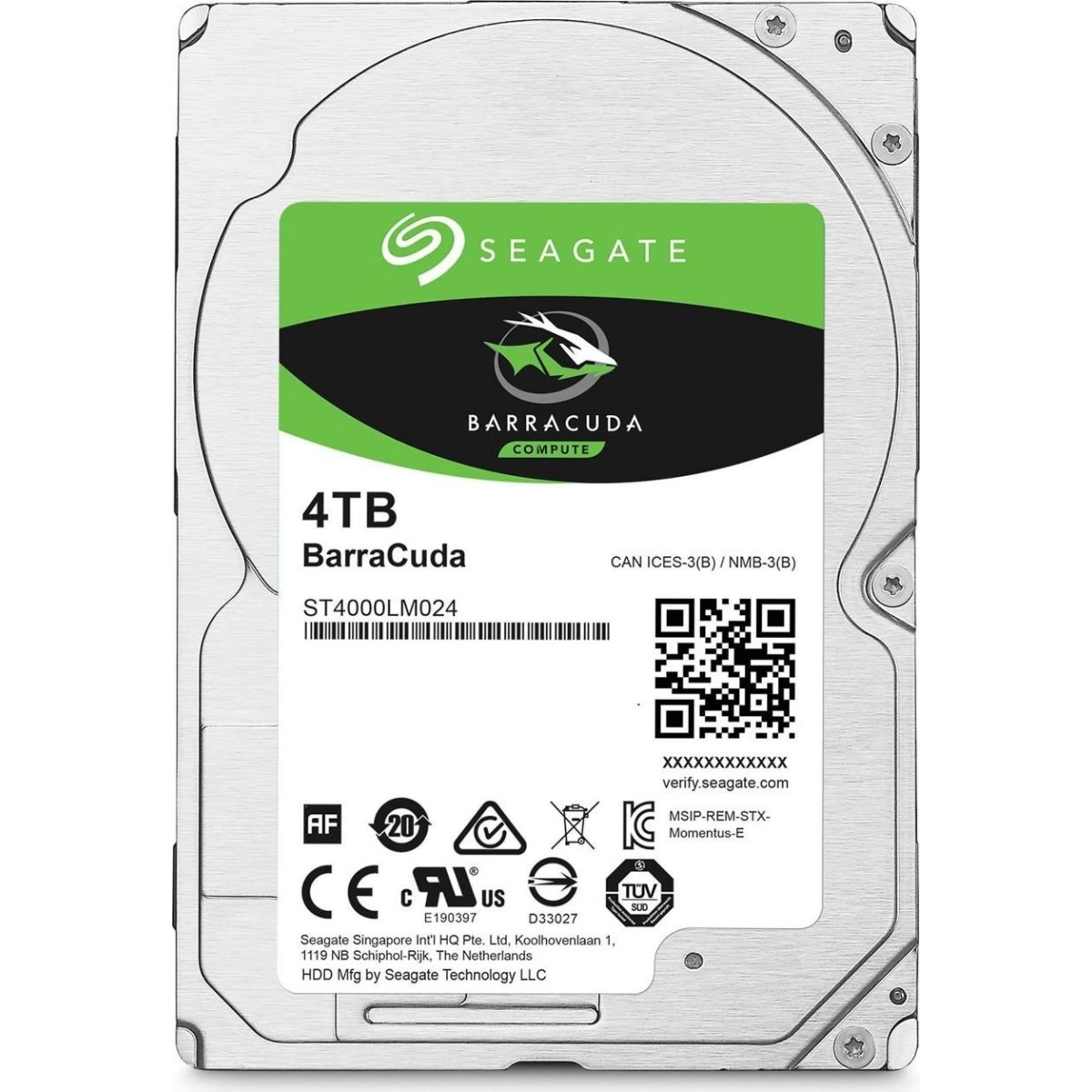 Disque dur 4TB SATA-III Seagate Barracuda (ST4000LM024)