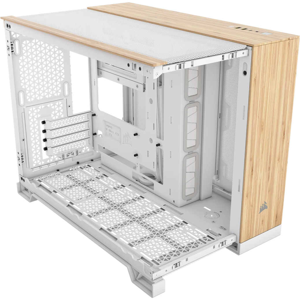 Boîtier Corsair 2500X White/Bamboo Wood (CC-9011288-WW)