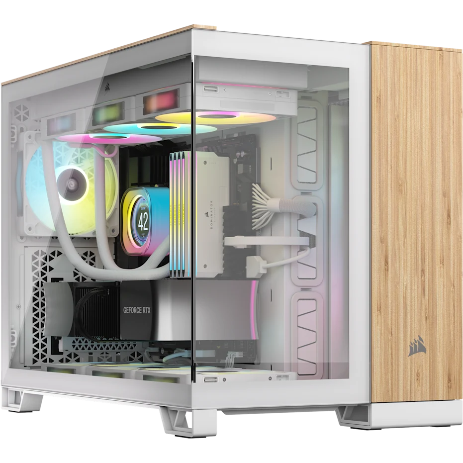 Boîtier Corsair 2500X White/Bamboo Wood (CC-9011288-WW) - photo 5