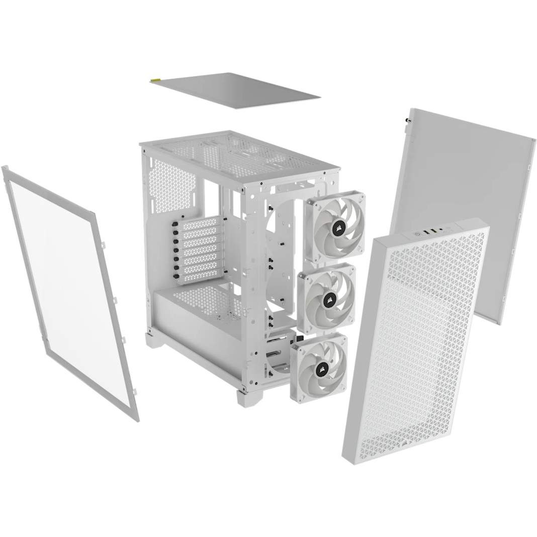 Boîtier Corsair 3000D RGB Airflow White (CC-9011256-WW) - photo 9