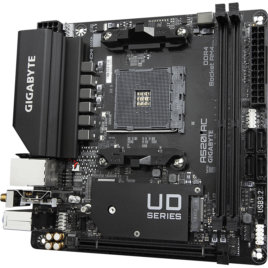 Carte mère Gigabyte A520I AC - photo 2