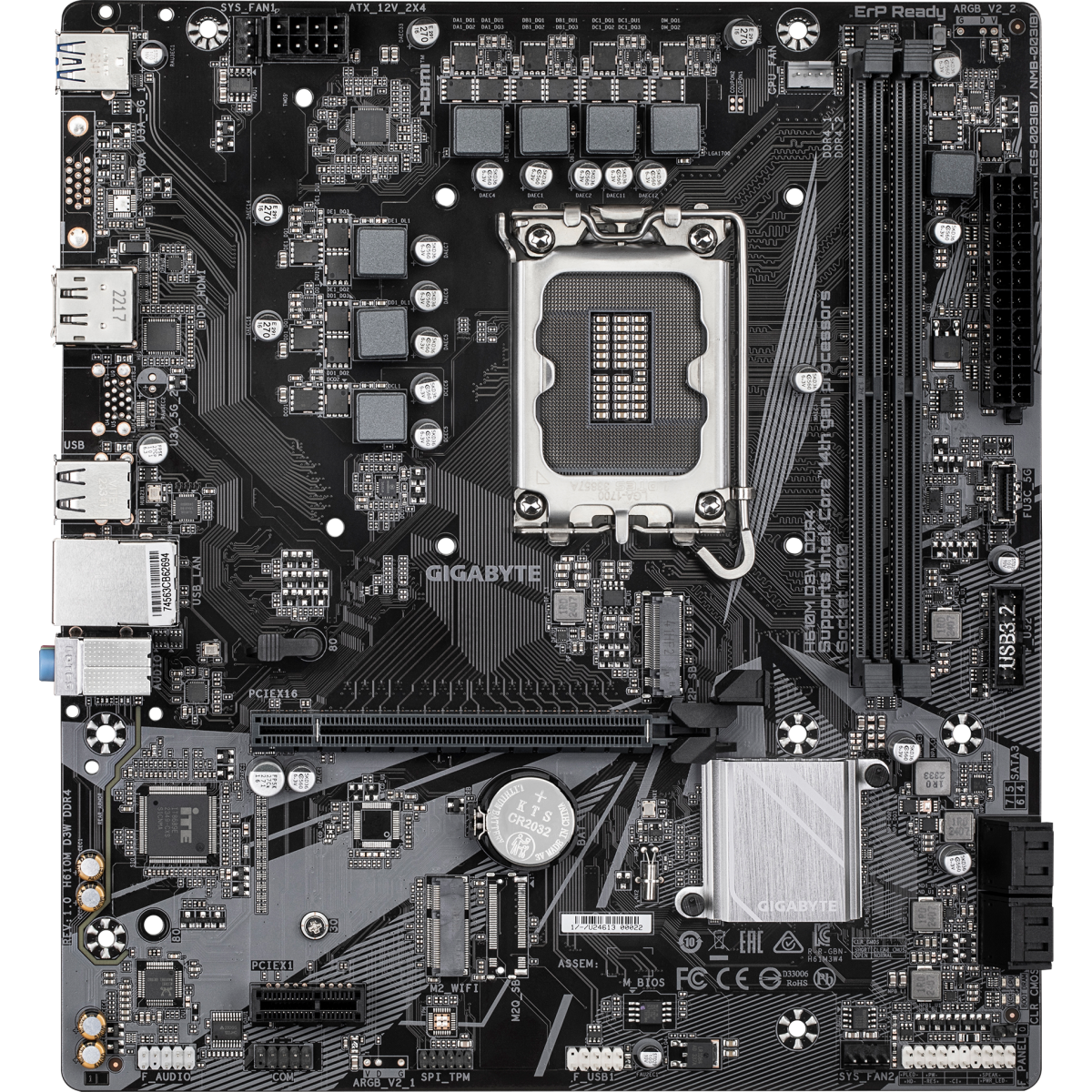 Carte mère Gigabyte H610M D3W DDR4