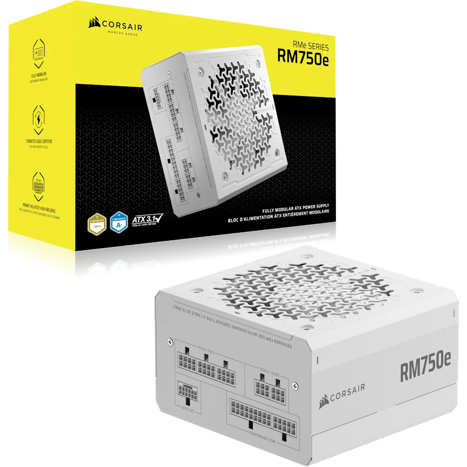 Alimentation électrique 750W Corsair RM750e White (CP-9020292-EU) - photo 8