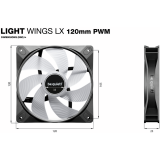 Ventilateur pour boîtier Be Quiet Light Wings LX 120mm PWM Black, 3 pcs (BL121)