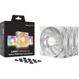 Ventilateur pour boîtier Be Quiet Light Wings LX 120mm PWM High Speed White, 3 pcs (BL125)