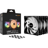 Ventilateur pour le boîtier Be Quiet Light Wings LX 120mm PWM High Speed Black, 3 pcs (BL124)