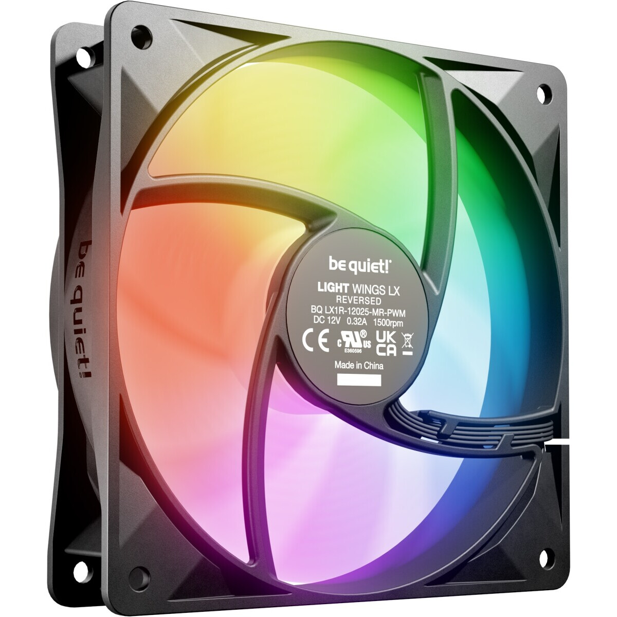 Ventilateur pour boîtier Be Quiet Light Wings LX 120mm PWM Reverse Black - BL132 - photo 2