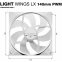 Ventilateur pour boîtier Be Quiet Light Wings LX 140mm PWM White, 3 pcs - BL128 - photo 5