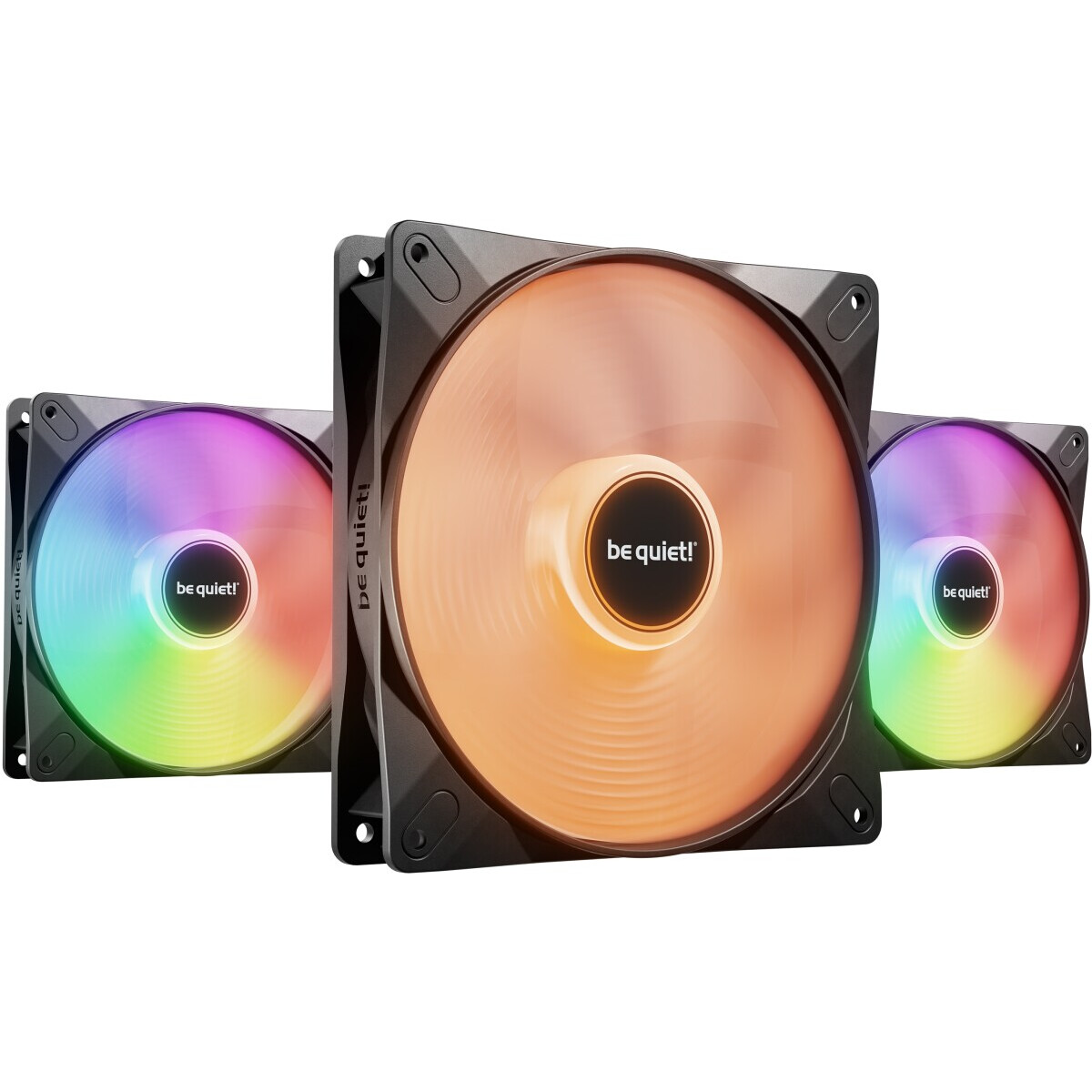 Ventilateur pour boîtier Be Quiet Light Wings LX 140mm PWM Black, 3 pcs - BL127