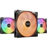 Ventilateur pour boîtier Be Quiet Light Wings LX 140mm PWM High Speed Black, 3 pcs (BL130)