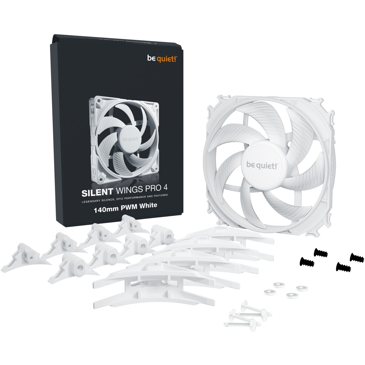 Ventilateur pour boîtier Be Quiet Silent Wings Pro 4 140mm PWM White - BL119 - photo 5