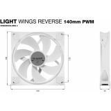 Ventilateur pour boîtier Be Quiet Light Wings 140mm PWM Reverse White (BL135)