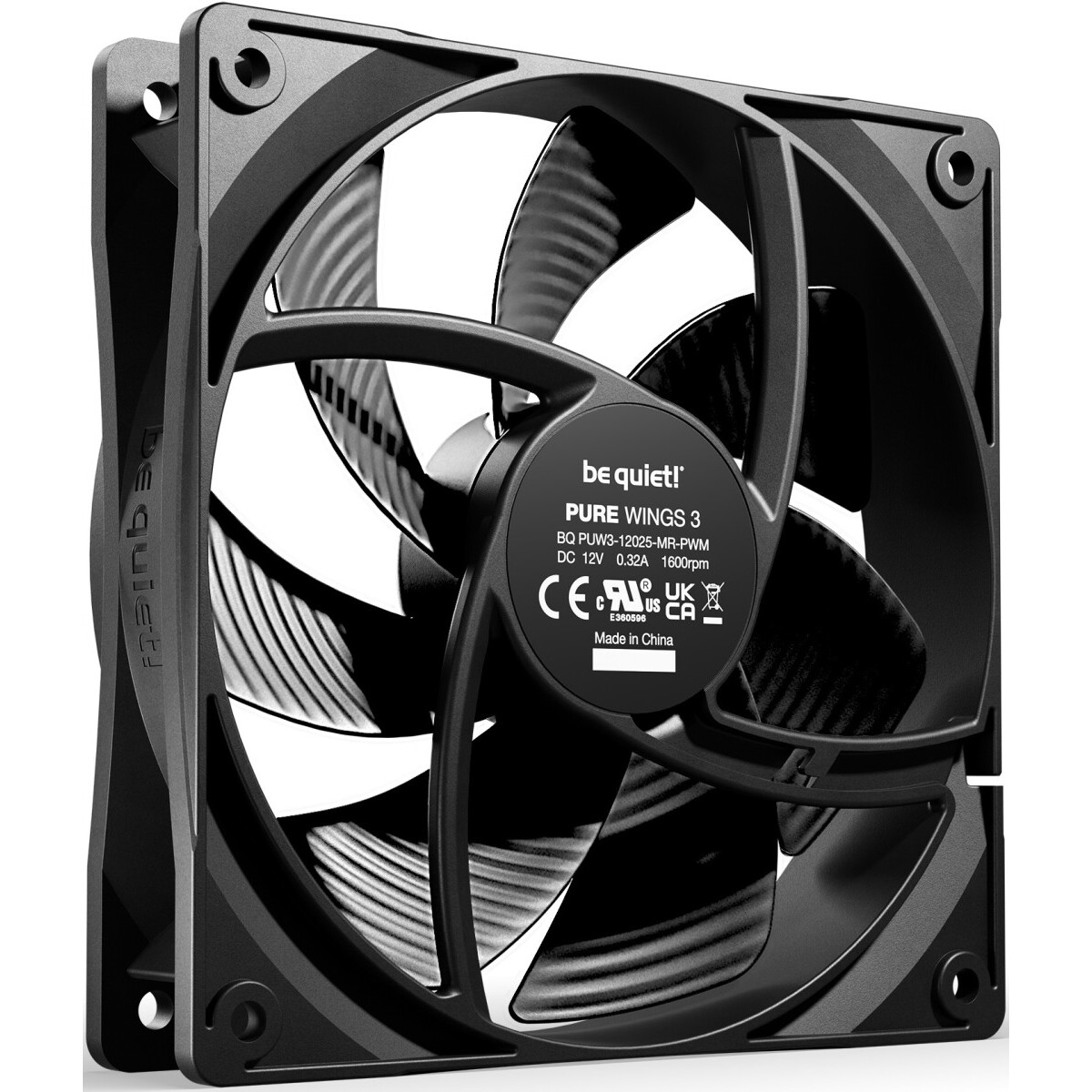 Ventilateur pour boîtier Be Quiet Pure Wings 3 120mm PWM Black, 3 pcs - BL141 - photo 2
