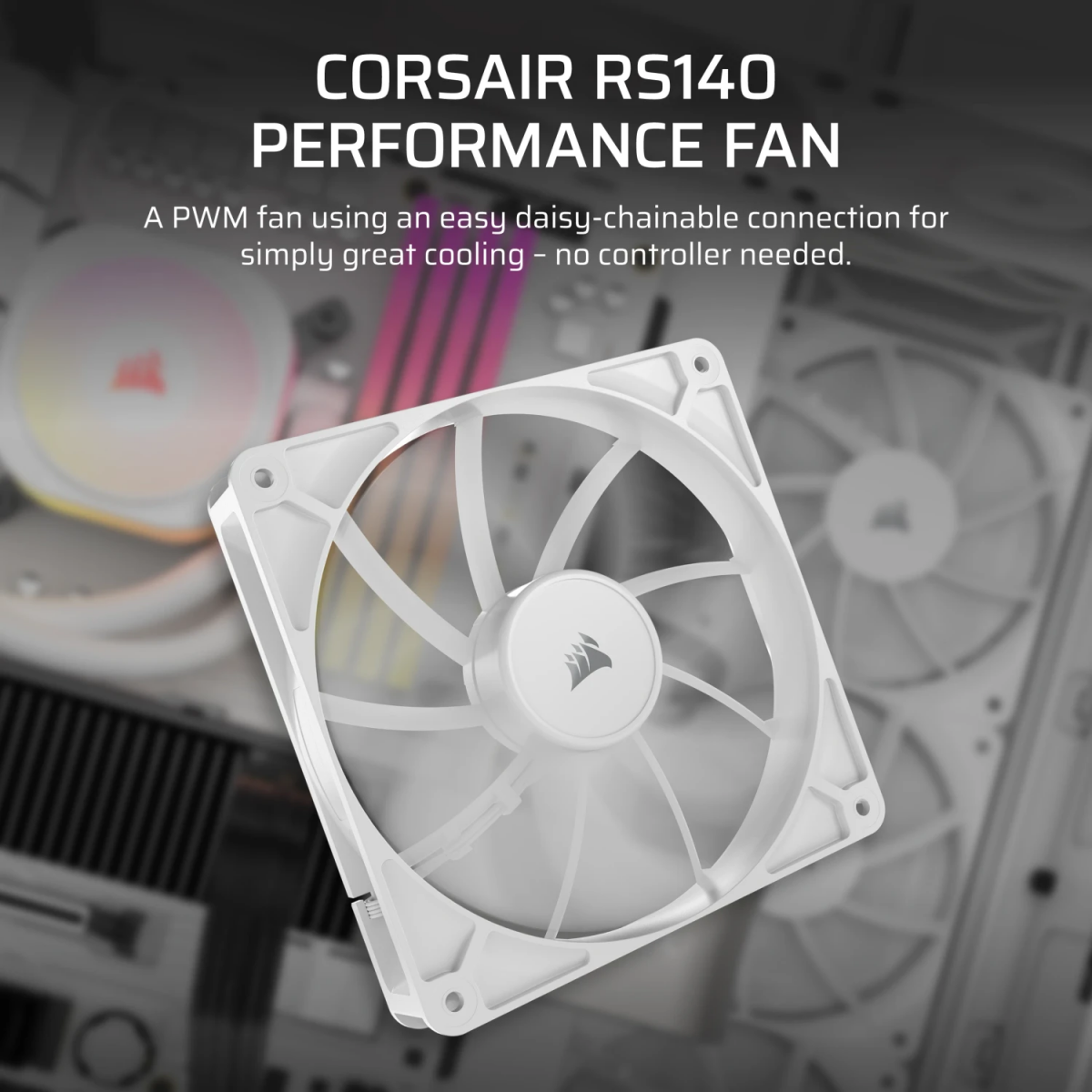 Ventilateur pour boîtier Corsair RS140 White (CO-9050194-WW) - photo 6