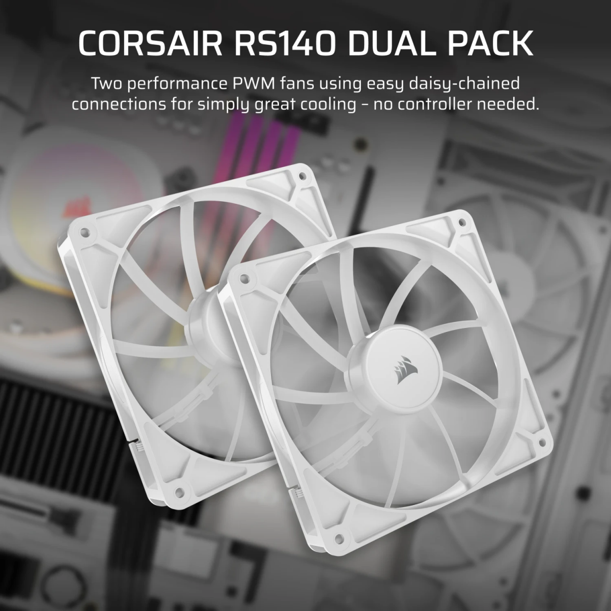 Ventilateur pour boîtier Corsair RS140 White (CO-9050195-WW) - photo 6