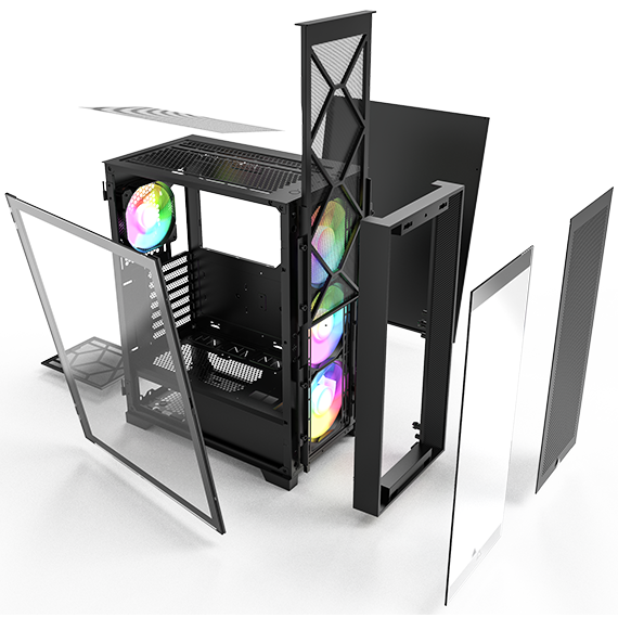 Boîtier MONTECH AIR 1000 PREMIUM Black - AIR 1000 PREMIUM BK - photo 8