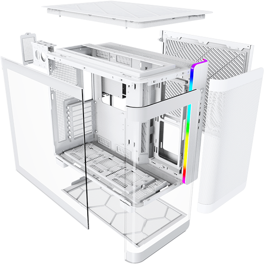 Boîtier MONTECH KING 95 White - KING 95 WH - photo 9