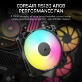 Ventilateur pour boîtier Corsair RS120 ARGB Black (CO-9050180-WW)