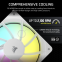 Ventilateur pour boîtier Corsair RS120 ARGB White (CO-9050185-WW) - photo 8