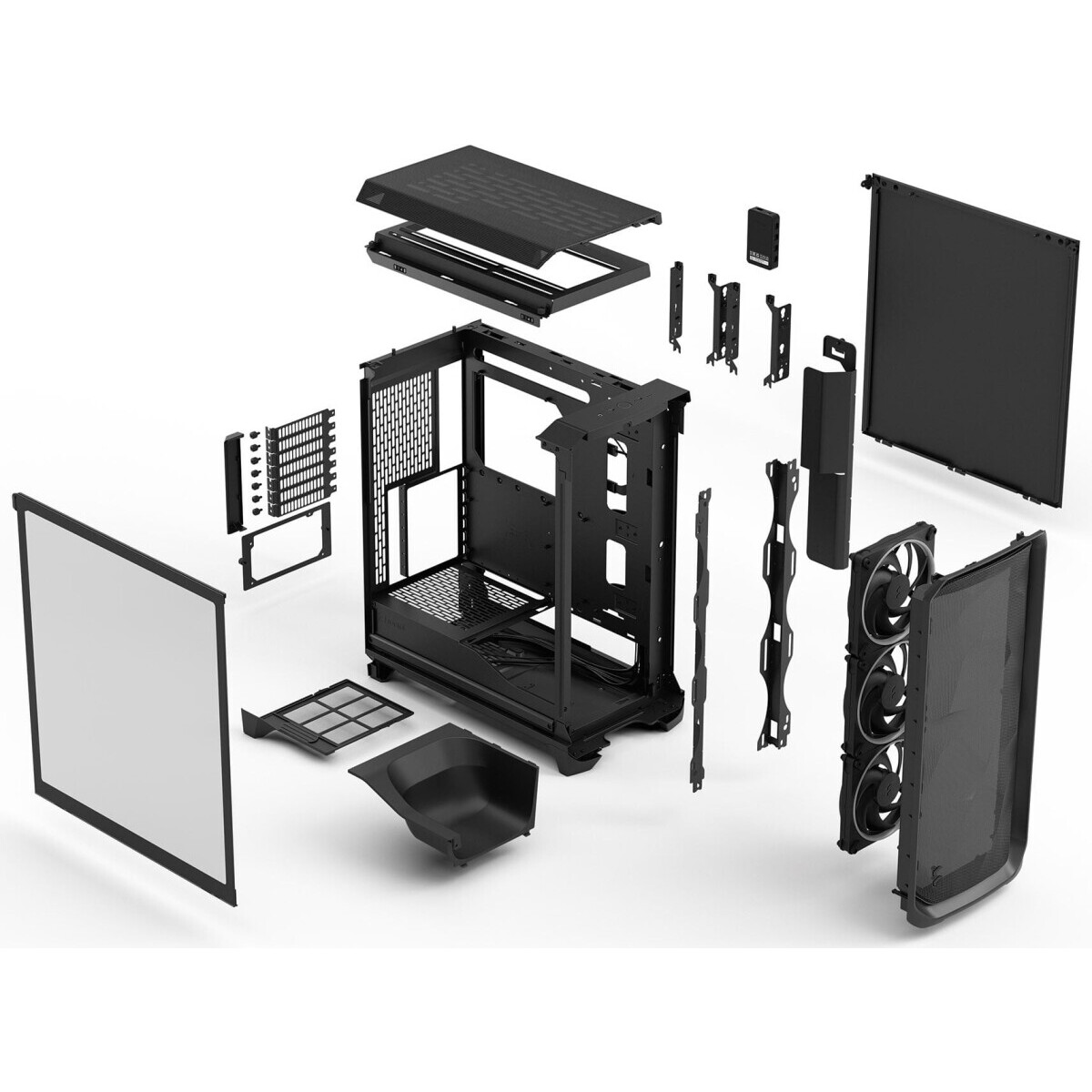 Corps Fractal Design Meshify 3 XL Black Ambience Pro RGB TG Light Tint - FD-C-MES3X-03 - photo 14